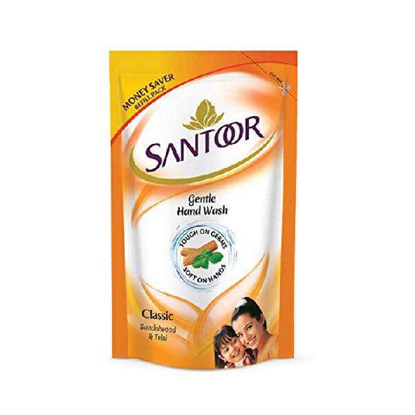 Santoor Gentle Classic Hand Wash - Sandalwood & Tulsi